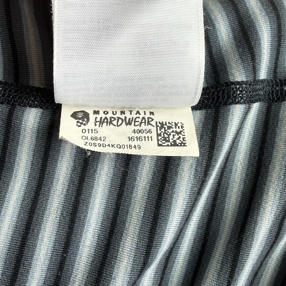 Mountain Hardwear Butterlicious Hooded Shirt SMALL Black Gray Long Sleeve - Picture 8 of 8